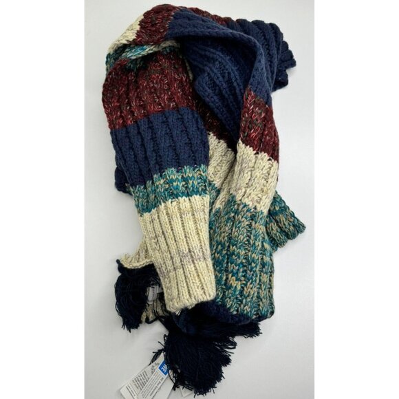 Treasure & Bond Women's Striped Long Tassel Scarf Multicolor One Size - Picture 7 of 16